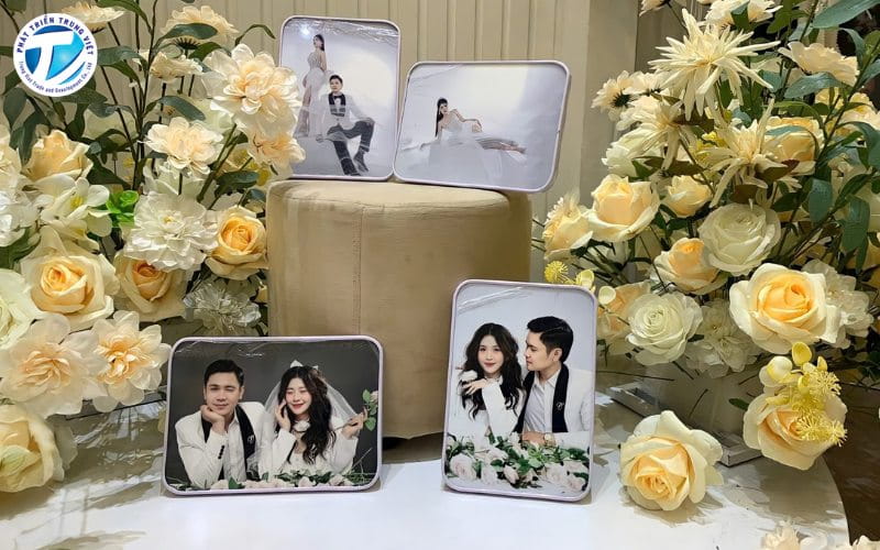 In ảnh cưới trên đa dạng chất liệu hơn các kiểu in truyền thống